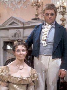 Morag Hood as Natasha Rostova and Anthony Hopkins as Pierre Bezuhov in the 1972 adaptation of War and Peace