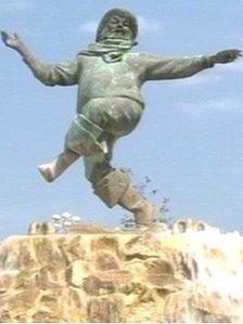 The Jolly Fisherman statue in Skegness