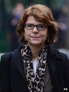 Vicky Pryce arriving at Southwark Crown Court on 25 February 2013