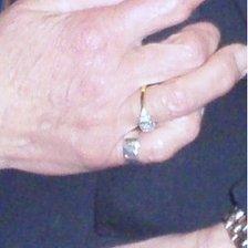 Close-up of the stolen ring