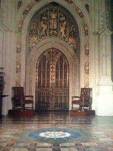 Minton floor in Parliament