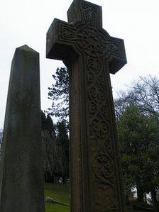 Carved Celtic cross