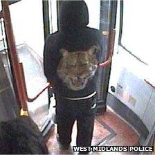 CCTV image from the bus