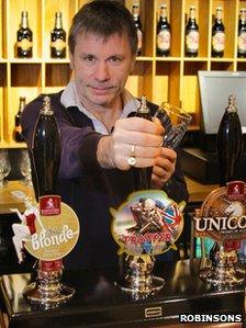 Bruce Dickinson and the Iron Maiden beer