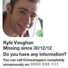 Gwent Police poster of Kyle Vaughan