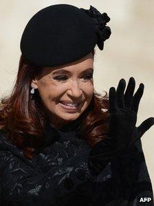 Argentine President Cristina Fernandez de Kirchner