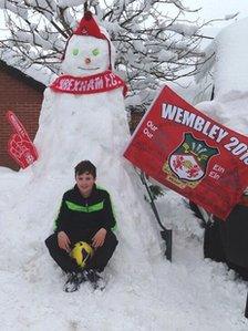 Wrexham snowman