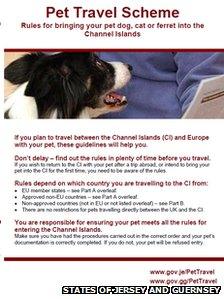 Pet travel leaflet