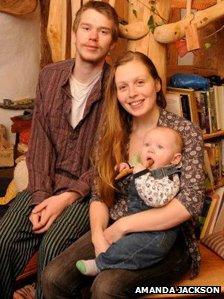 Charlie Hague and Megan Williams and their son Eli