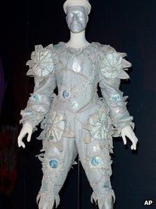 David Bowie's Ashes to Ashes outfit, in the David Bowie Is exhibition