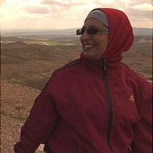 Female paraglider in Mosul