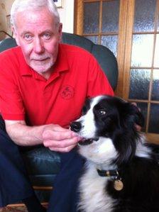 Douglas Ruthven from Canine Concern and Holly the collie