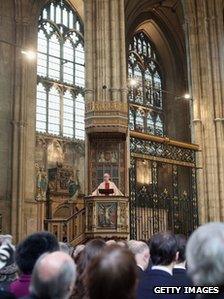 Most Reverend Justin Welby, the Archbishop of Canterbury, delivers an Easter Sunday sermon