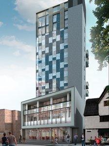 Artists' impression of Westlegate Tower