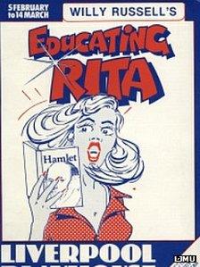 Poster advertising a production of Educating Rita