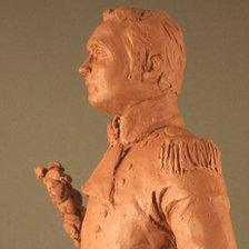 A scale model of a proposed statue of Sir Isaac Brock