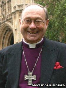 Right Reverend Christopher Hill outside the House of Lords