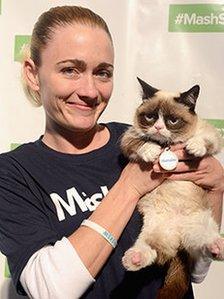 Tabatha Bundesen and Grumpy Cat