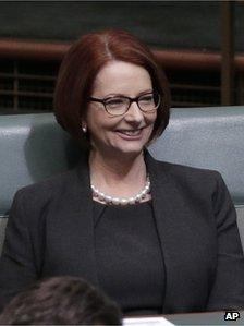 Julia Gillard in parliament on 27 June 2013