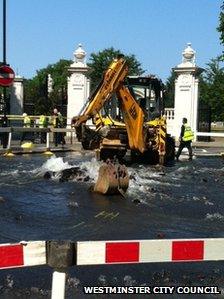 Flood in Westminster