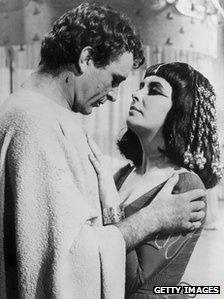 Richard Burton and Elizabeth Taylor in Cleopatra