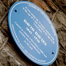 David Davies blue plaque