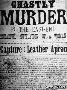 The front page of a newspaper reports on a 'Ghastly Murder in the East-End. Dreadful Mutilation of a Woman,' as part of its coverage of the murders of Jack the Ripper, London, England, September 1888