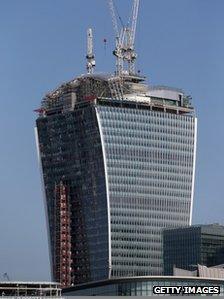 20 Fenchurch Street which has been nicknamed the "Walkie-Talkie"