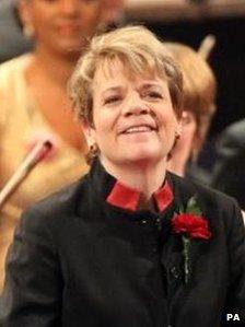 Marin Alsop performing at the Last Night of the Proms