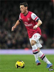 Ozil with ball