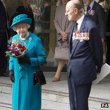 The Queen and Duke of Edinburgh at the opening of the SSAFA HQ in London