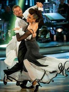 Natalie Gumede and Artem Chigvintsev on Strictly Come Dancing