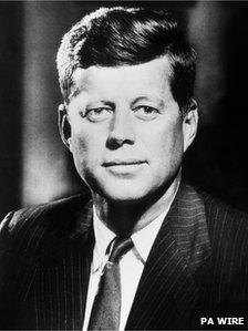 John F Kennedy, pictured on 23 October 1962