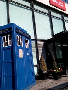 The Tardis outside BBC Wales