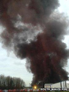 Fire at Llandow