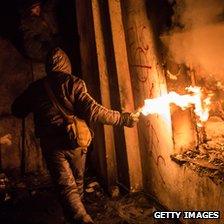 Anti-government protester in Dynamo