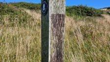 Vandalised signpost