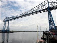 Transporter bridge in Middlesbrough