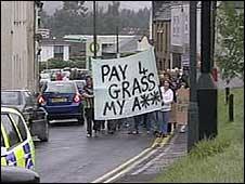 Grass cutting protest in Cinderford