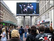 Big screen in Liverpool