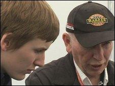 Henry Surtees with his father