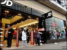 A JD Sports shop front