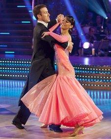 Anton Du Beke and Laila Rouass