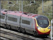 A Virgin Pendolino train