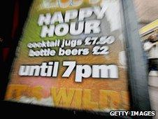 Happy hour promotion