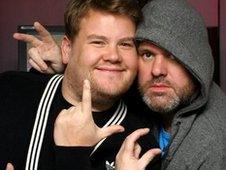 James Corden and Chris Moyles