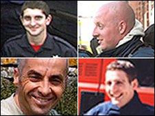 Clockwise from top left: Ashley Stephens, Darren Yates-Badley, Ian Reid, John Averis