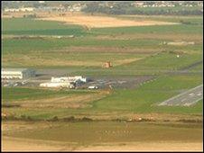 Lydd Airport aerial view