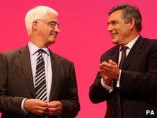 Alistair Darling and Gordon Brown