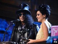 Slash and Lily Allen